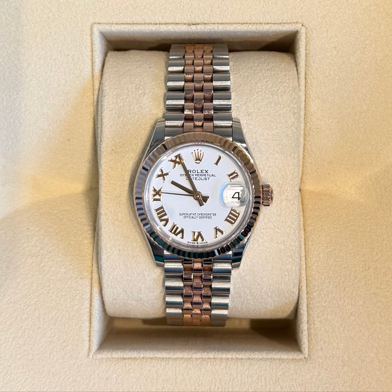 Datejust 31 White Jubilee, Oystersteel and Everose gold, 278271