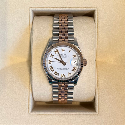 Datejust 31 White Jubilee, Oystersteel and Everose gold, 278271