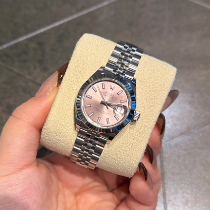 Datejust 28 Pink Jubilee, Oystersteel and White gold, 279174