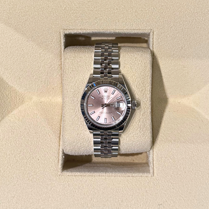 Datejust 28 Pink Jubilee, Oystersteel and White gold, 279174