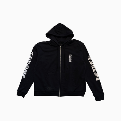 Waffle Lined Arm Logo Hoodie