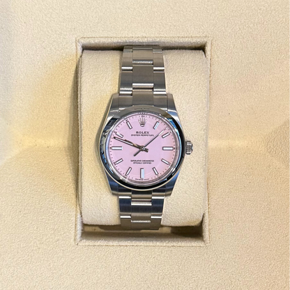 Oyster Perpetual 34 Candy Pink, Oystersteel, 124200