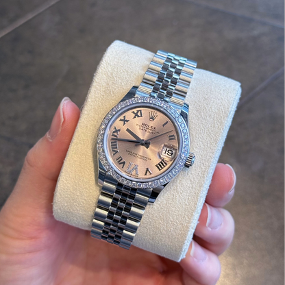 Datejust 31 Pink with Diamond-set Jubilee, Oystersteel and White gold and Diamonds, 278384RBR