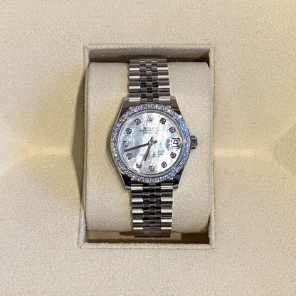Datejust 31 MOP with Diamond-set Jubilee, Oystersteel and White gold and Diamonds, 278384RBR