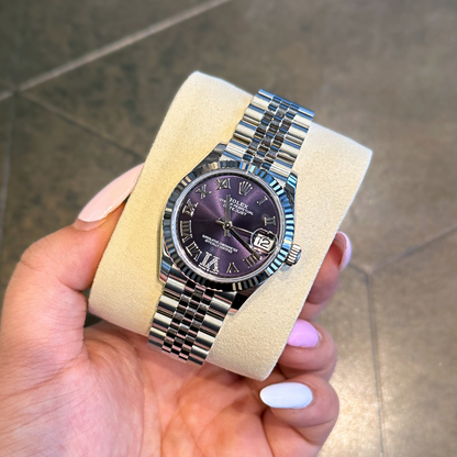 Datejust 31 Aubergine with Diamond-set Jubilee, Oystersteel and White gold, 278274