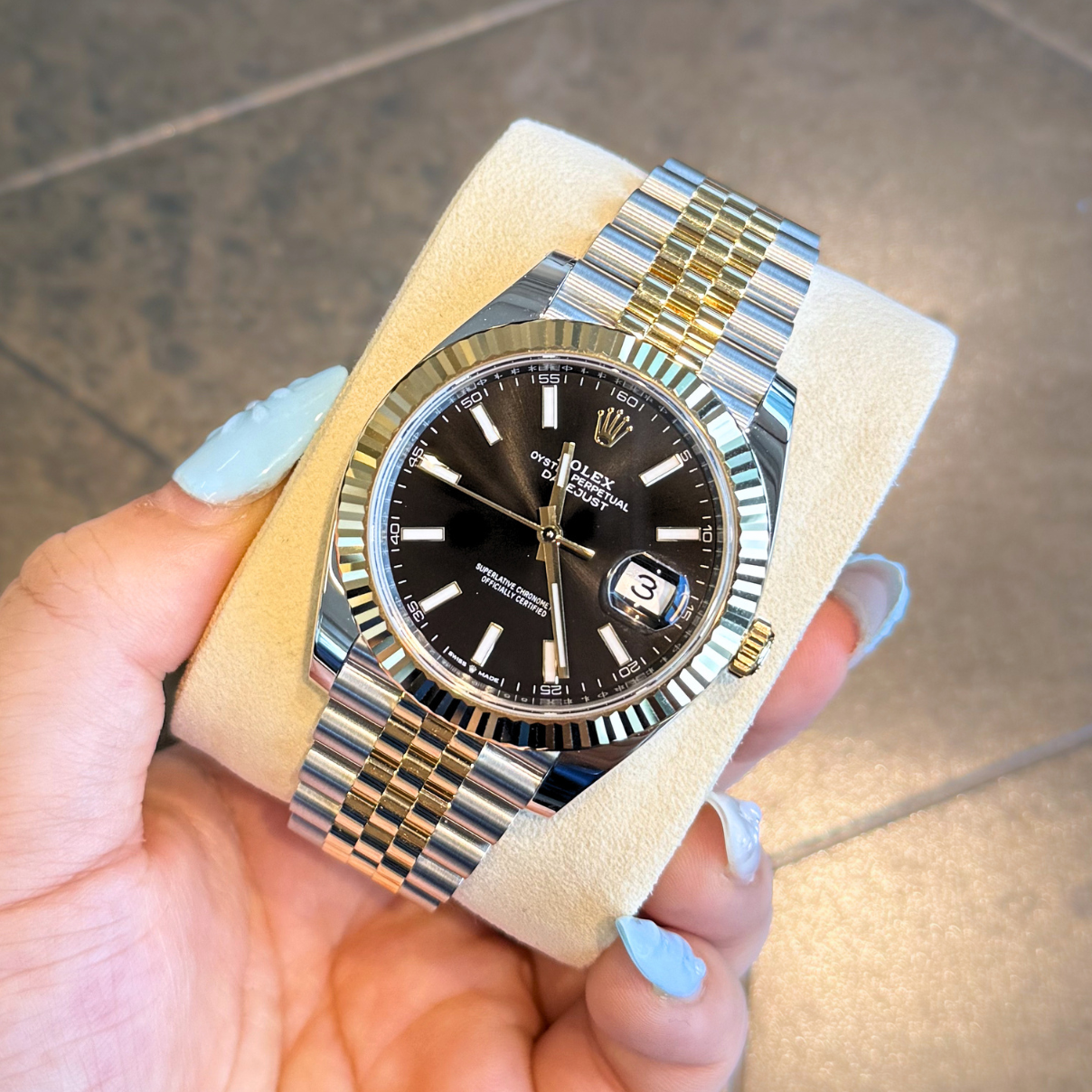 Datejust 41 Black Jubilee, Oystersteel and yellow gold, 126333