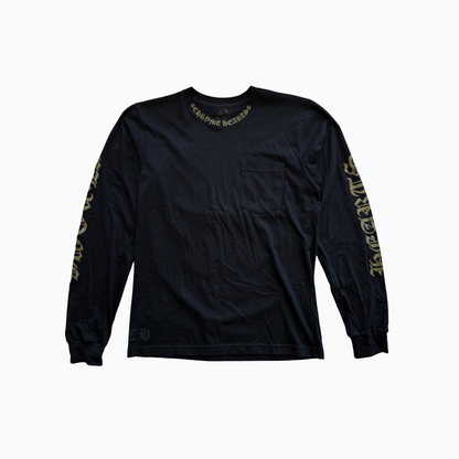 Neck Arm Chrome Logo Long Sleeve Shirt