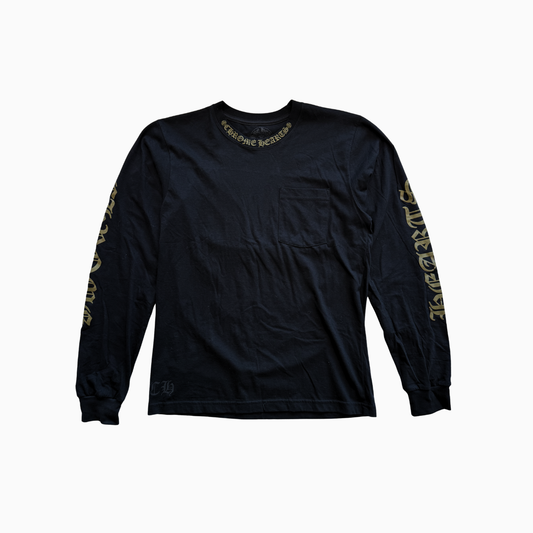Neck Arm Chrome Logo Long Sleeve Shirt