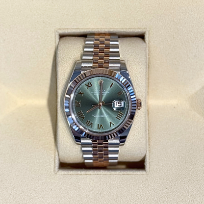 Datejust 41 Mint Green Jubilee, Oystersteel and Everose gold, 126331