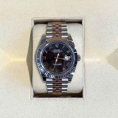 Datejust 41 Black Jubilee, Oystersteel and Everose gold, 126331