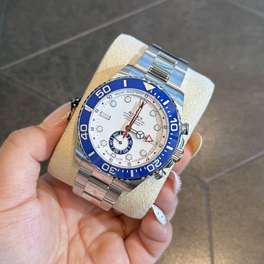 Yacht-Master 44 Blue Cerachrom, Oystersteel and Platinum, 126680