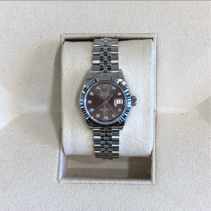 Datejust 28 Dark Grey Jubilee, Oystersteel and White gold, 279174