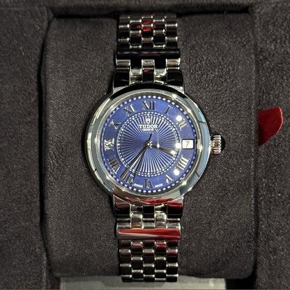 Tudor Clair de Rose 30mm Blue, m35500-0009