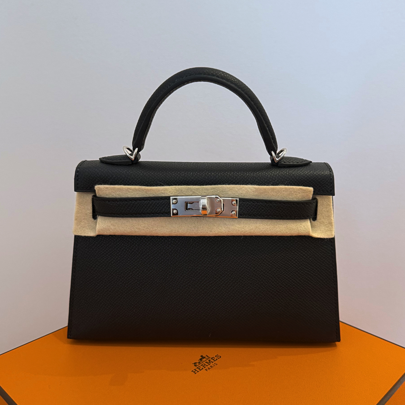 Kelly Mini II Epsom - (89) NOIR
