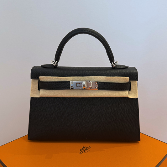 Kelly Mini II Epsom - (89) NOIR