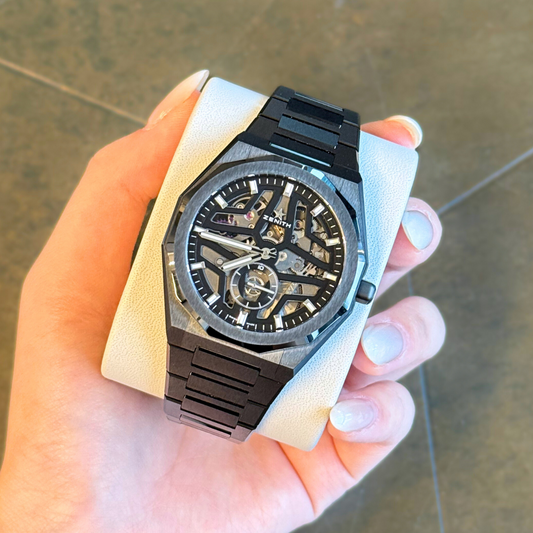 Defy Skyline Skeleton 41 Black Ceramic, 49.9300.3620/78.I001