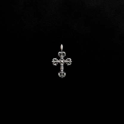 925 Sterling Silver Filigree Cross Charm