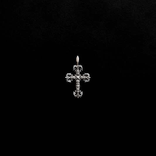 925 Sterling Silver Filigree Cross Charm