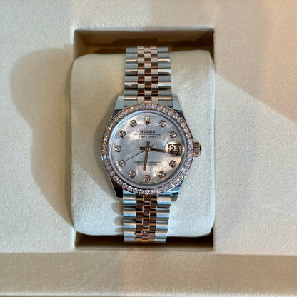 Datejust 31 MOP with Diamond Set Jubilee, Oystersteel and Everose gold and Diamonds, 278381RBR