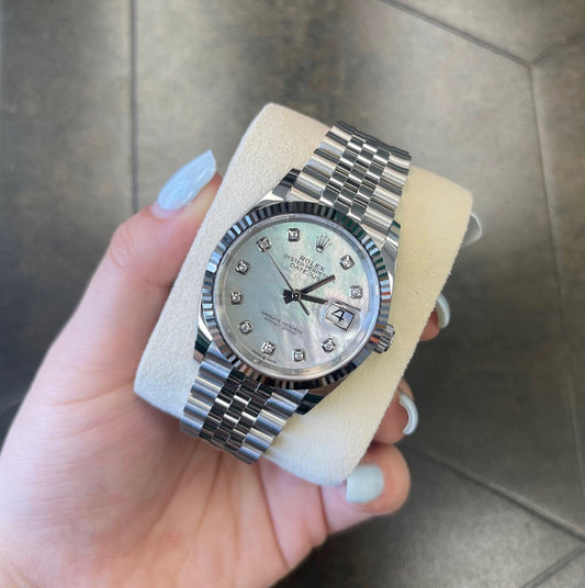 Datejust 31 MOP with Diamond-set Jubilee, Oystersteel and White gold, 278274G