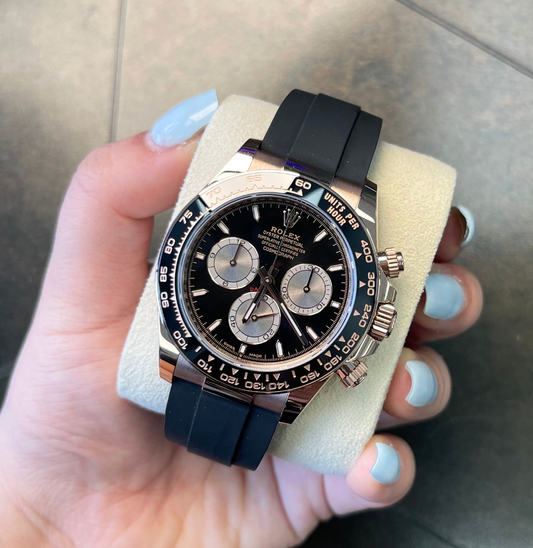 Cosmograph Daytona Oysterflex Black, Everose gold, 126515LN