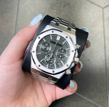 Royal Oak Chronograph Khaki, Stainless steel, 26240ST