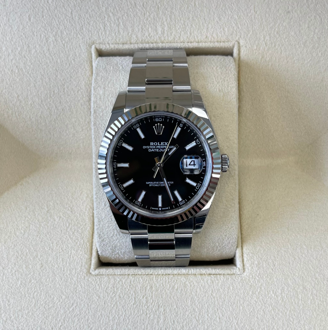 rolex oystersteel and white gold