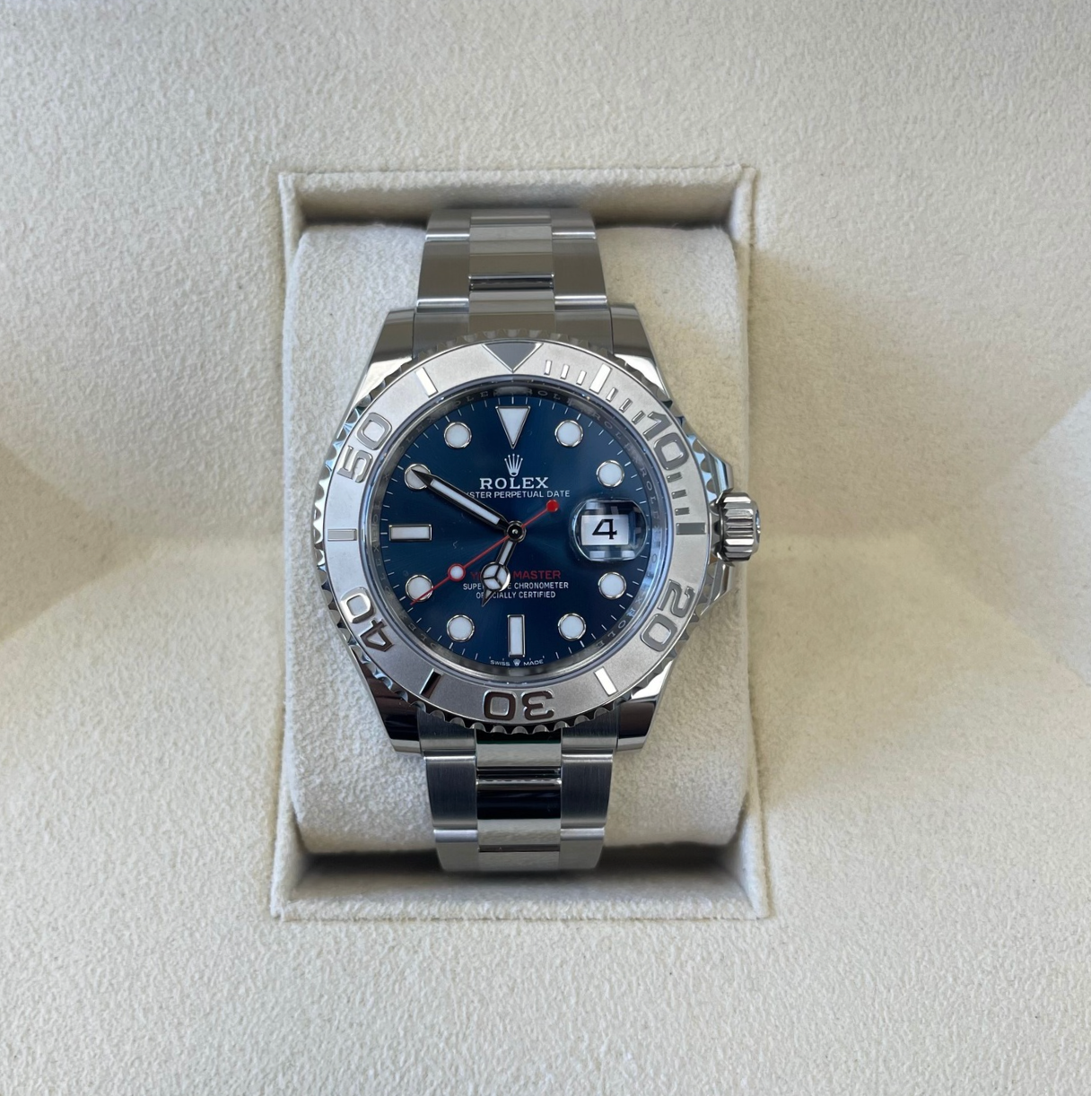 Yacht-Master 40 Blue, Oystersteel and Platium, 126622