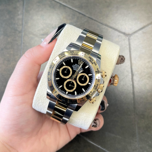 Cosmograph Daytona Black, Oystersteel and Yellow gold, 126503