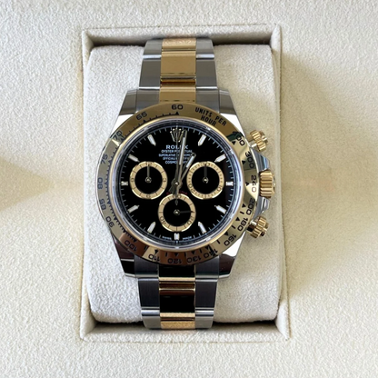 Cosmograph Daytona Black, Oystersteel and Yellow gold, 126503