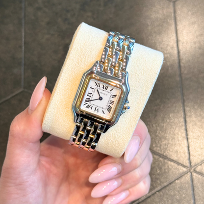 Panthère Medium, Yellow Gold and Stainless Steel, W2PN0019
