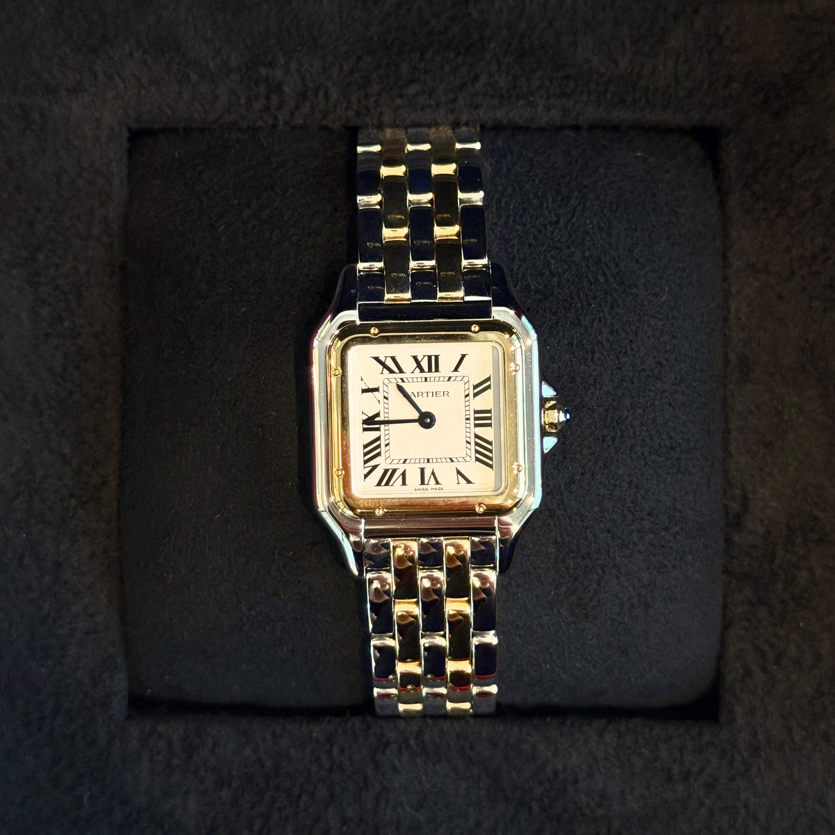 Panthère Medium, Yellow Gold and Stainless Steel, W2PN0019