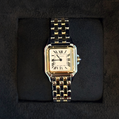 Panthère Medium, Yellow Gold and Stainless Steel, W2PN0019