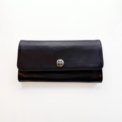 Judy Black Leather Wallet