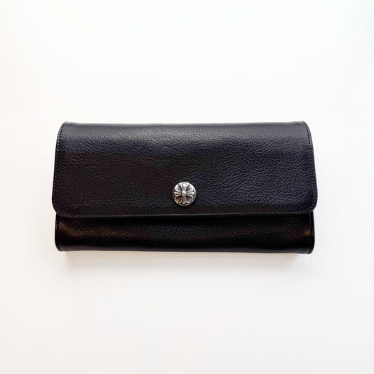 Judy Black Leather Wallet